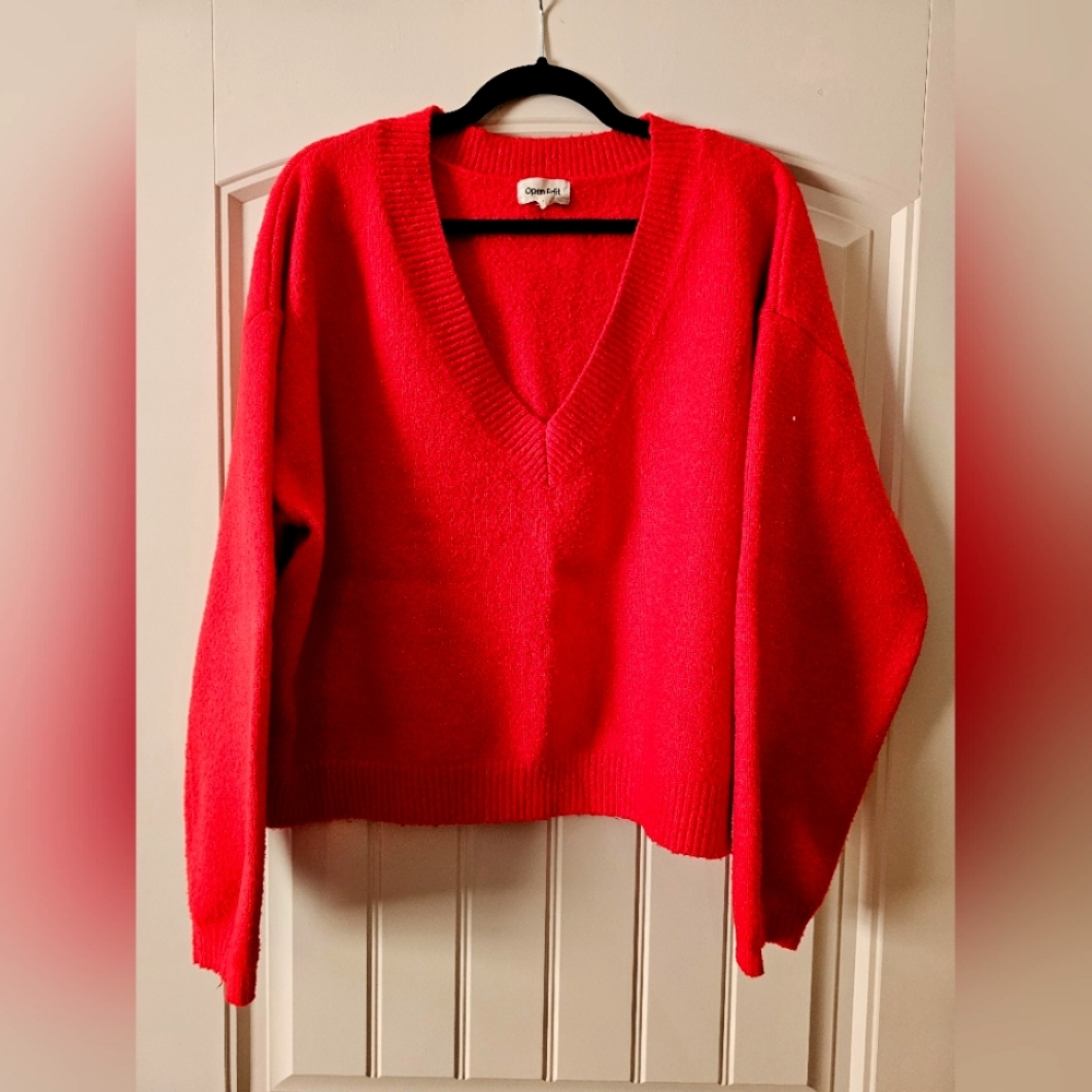 Open Edit V-Neck Pullover